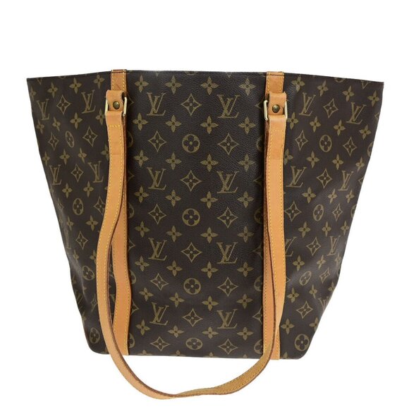 LOUIS VUITTON Sac Shopping Shoulder Tote Bag Monogram Leather - Picture 1 of 15